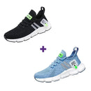 Promoção especial: 2 pelo preço de 1 – Tênis unissex confortável e arejado da Fast Pro