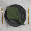 Guardanapo de Tecido Algodão Ponto Ajour 6 Peças - Verde Musgo