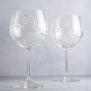 Kit Presente 2 Taças Gin de Cristal Leaves | SOB ENCOMENDA