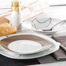 Conjunto Completo de Jantar Zuddy® - 48 Peças em Porcelana de Luxo