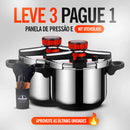 LEVE 3 PAGUE 1 - 2 Panelas de Pressão TurboChef Aço Inoxidável - À Prova De Explosões + Kit Utensílios
