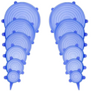 Compre 6 Leve 12 - Kit 12 Tampas de Silicone Reutilizável (UNIVERSAL) - Super Elástico - OFERTA ESPECIAL FIM DE ANO