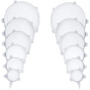 Compre 6 Leve 12 - Kit 12 Tampas de Silicone Reutilizável (UNIVERSAL) - Super Elástico - OFERTA ESPECIAL FIM DE ANO