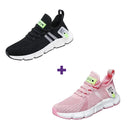 Promoção especial: 2 pelo preço de 1 – Tênis unissex confortável e arejado da Fast Pro