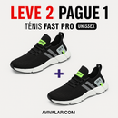 Promoção especial: 2 pelo preço de 1 – Tênis unissex confortável e arejado da Fast Pro
