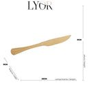 Faqueiro 24 peças Positano Dourado - OFERTA DE NATAL