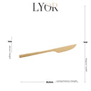 Faqueiro Bamboo Dourado 30 Pçs