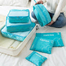 Kit Organizador Para Mala De Viagem Com 7 Peças