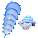 Compre 6 Leve 12 - Kit 12 Tampas de Silicone Reutilizável (UNIVERSAL) - Super Elástico - OFERTA ESPECIAL FIM DE ANO