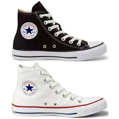 Combo 2 pares All Star Cano Alto PRETO+BRANCO