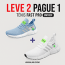 Promoção especial: 2 pelo preço de 1 – Tênis unissex confortável e arejado da Fast Pro