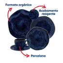 Aparelho de Jantar/Chá Com 48 peças Ryo Safira - Oxford® - OFERTA DE NATAL