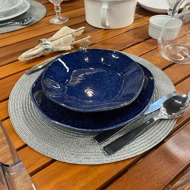 Aparelho de Jantar/Chá Com 48 peças Ryo Safira - Oxford® - OFERTA DE NATAL